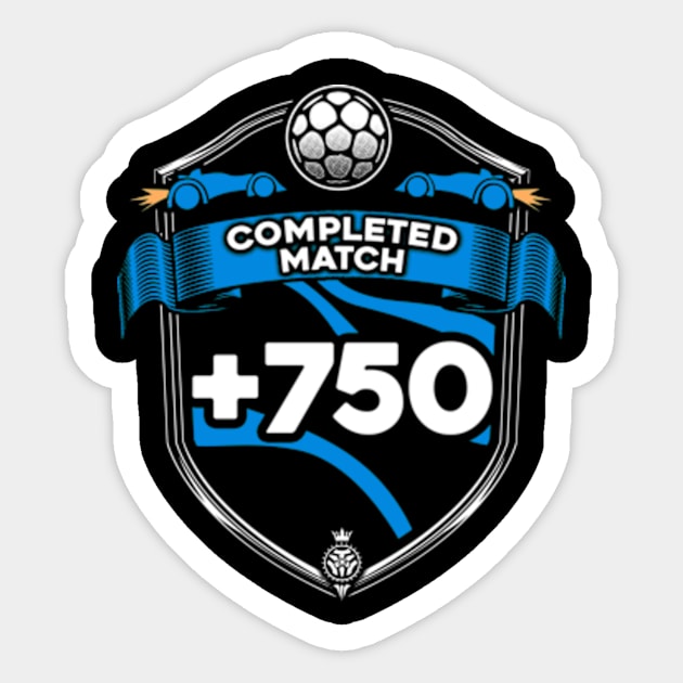 Rocket League Video Game Completed match Funny Gifts Sticker by justcoolmerch